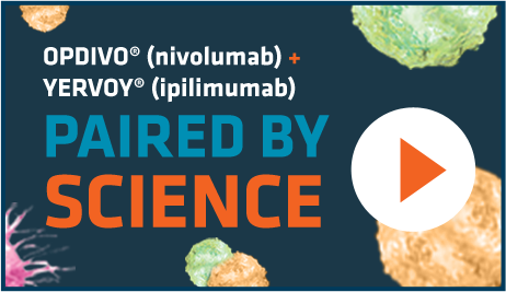 Watch how OPDIVO® (nivolumab) + YERVOY® (ipilimumab) work together to harness the body's immune system.