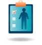 Patient monitoring checklist icon