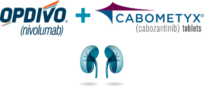 OPDIVO® (nivolumab) + Cabometyx logo with Renal